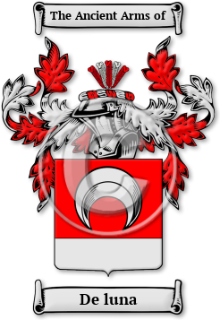 De luna Family Crest Download (jpg) Legacy Series - 150 DPI